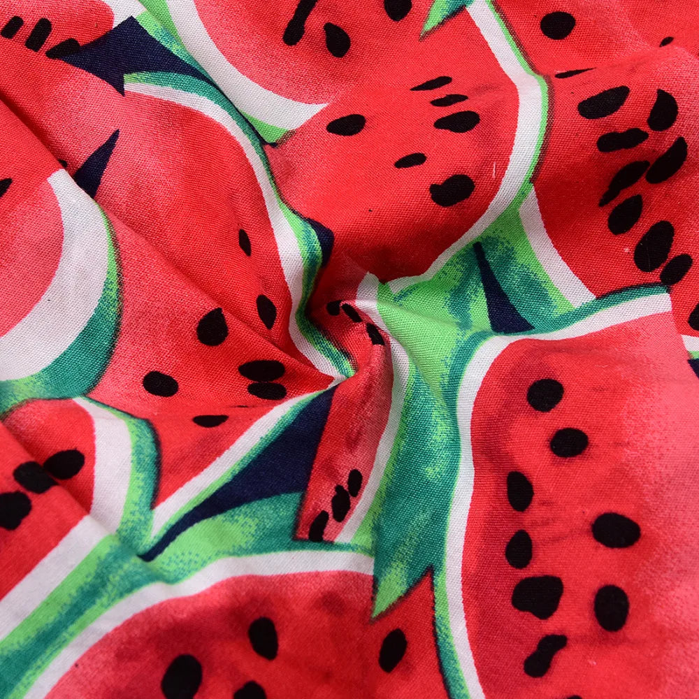 New Infant Toddler Newborn Baby Girls Watermelon Printed Sleeveless Bodysuit Sunsuit Jumpsuit Casual Clothes